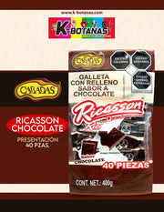 CABADAS RICASSON CHOCOLATE 40 PZAS