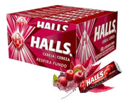 Pastilla halls Cereza Paquete con 12pzs Adams