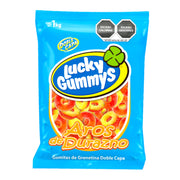 Cuanda Goma Lucky Gummys Aros Durazno 1 Kg