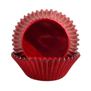 Capacillo Rojo Metálico 50 Piezas