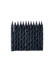 Vela Espiral Negra BRILLOS