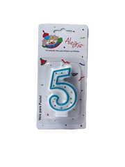 Vela Confeti AZUL #5