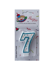 Vela Confeti AZUL #7