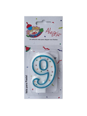 Vela Confeti AZUL #9