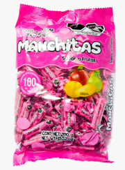 CHICLE MANCHITAS FRUTAS BOLSA 100 PIEZAS