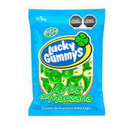 Cuanda Goma Lucky Gummys Aros Manzana 1 Kg