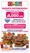 PAQUETE DISTRIBUIDOR PLUS K-BOTANAS 1000 PZAS
