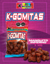 gomitas enchiladas en forma de mango sabor mango cubiertas con chile chamoy
