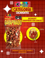 Cacahuate Garapiñado Rojo con Ajonjoli 85 Gr.