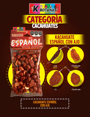 Cacahuate Español con Ajo 80 Gr.